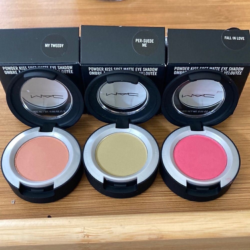Mac Powder Soft Matte Eyeshadow-My Tweedy, Per-Suede Me & Fall In Love